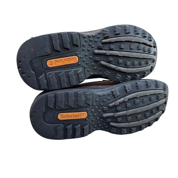 Timberland Brown Leather Slip-On Loafers Driving Shoes Men's Size 10 M - Picture 8 of 12